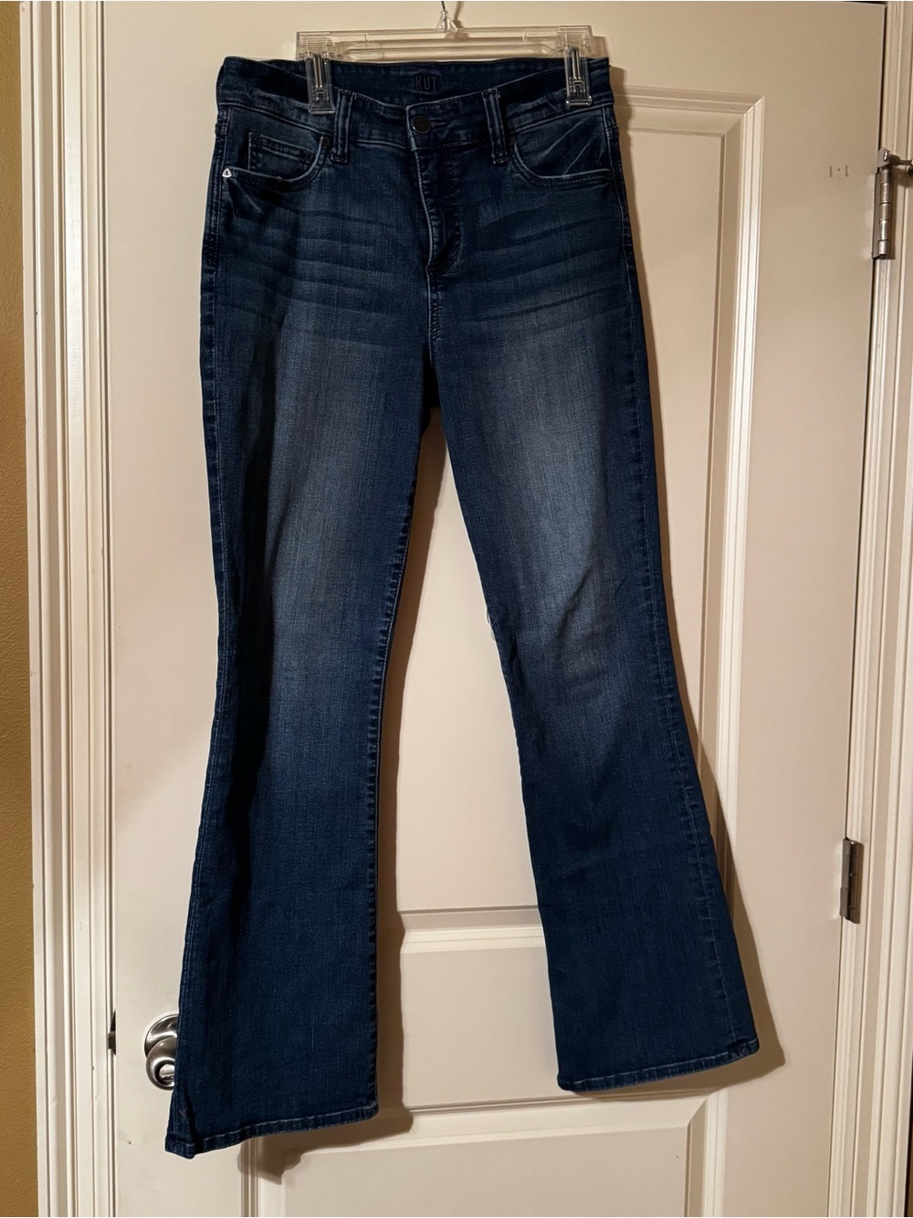 KUT from the Kloth Fab AB Baby Bootcut Jeans Dark Wash Stretch Denim Sz 8 - Picture 2 of 10